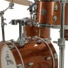 Bronze sparkle Gretsch drum kit with hardware and cymbals.