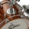 Close-up of Gretsch Catalina Club Micro drum kit with bronze sparkle finish.