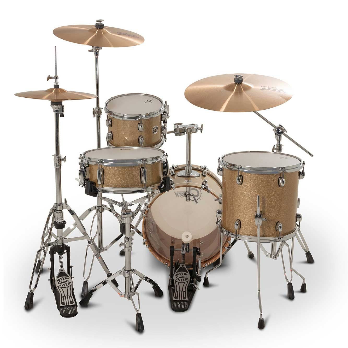 Drummers Only Sahara Sparkle drum kit with cymbals and hardware.
