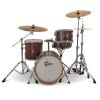 Jazz drum kit with satin antique fade finish, perfect for jazz performances.