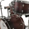 Jazz drum kit with satin antique fade finish and chrome hardware.