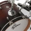 Close-up of Gretsch Catalina Club Jazz 4-piece shell pack with satin antique fade finish.