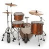 Jazz drum kit with natural wood finish and cymbals for jazz performances.