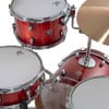 Red Gretsch Catalina jazz drum set with cymbals and hardware.