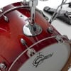 Red Gretsch Catalina jazz drum set with hardware and cymbals.