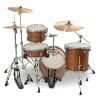 Jazz drum kit with bronze sparkle finish for professional drummers.