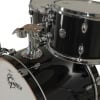 Black Gretsch Catalina Club drum kit with chrome hardware and shells.