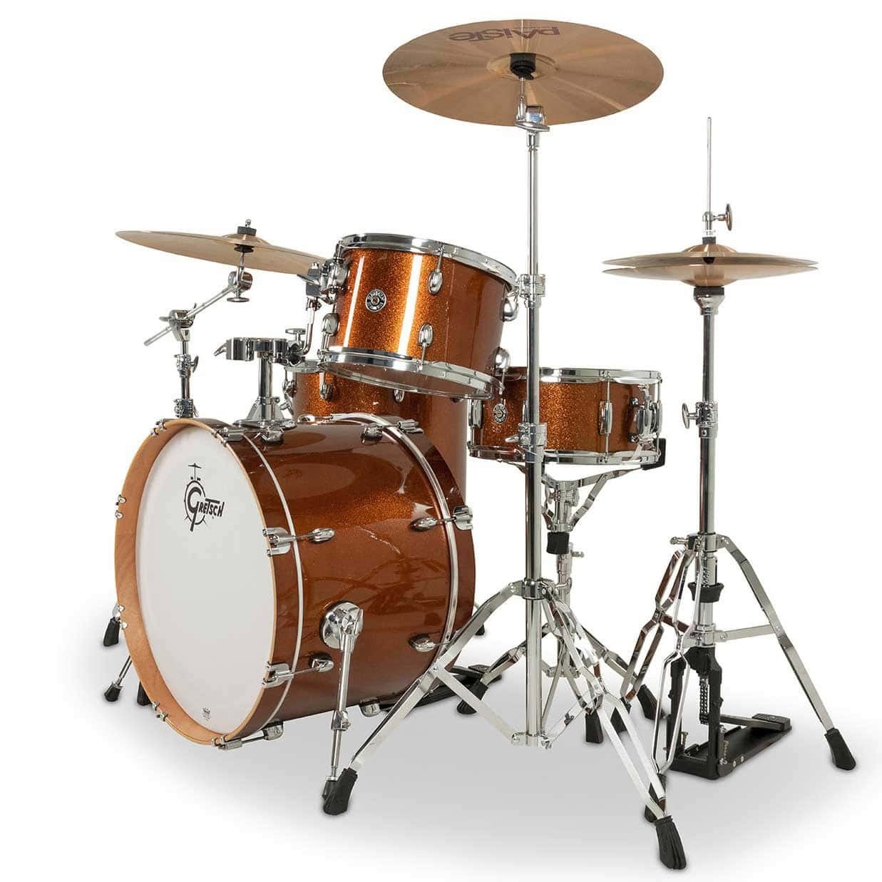 Bronze Sparkle drum kit with cymbals and hardware from Drummers Only.