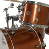Bronze sparkle Gretsch Catalina Club drum kit with hardware and cymbals.