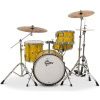 Yellow Gretsch Catalina Club drum kit with cymbals and hardware.