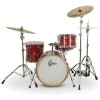 Red Gretsch Catalina Club drum kit with cymbals and hardware.