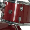 Red glitter finish Gretsch Catalina Club drum with chrome hardware.
