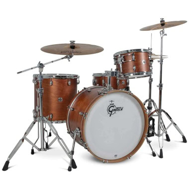 Gretsch Catalina Club 22in 4pc shell pack in gloss crimson burst.