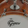 Close-up of Gretsch Catalina Club drum with satin walnut glaze finish.