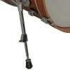 Close-up of drum shell with stand and hardware details.