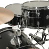 Black Gretsch Catalina drum set with cymbals and hardware.