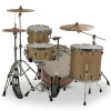 Drummers Only drum kit with Sahara Sparkle finish and cymbals.