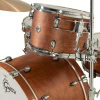 Drums from the Gretsch Catalina Club 24in shell pack in satin walnut glaze.