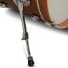 Close-up of drum shell and adjustable leg for Gretsch Catalina Club kit.