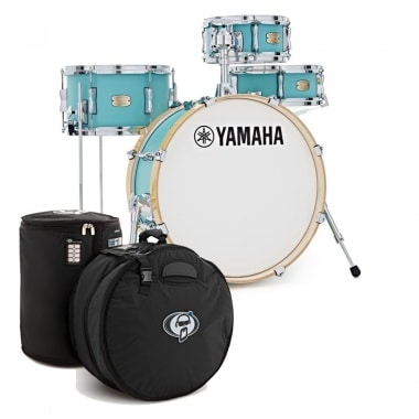 Yamaha Stage Custom Hip 20in 4pc Shell Pack with Bags - Matte Surf Green