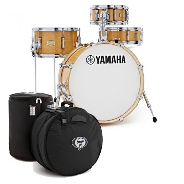 Yamaha Stage Custom Hip 20in 4pc Shell Pack with Bags - Natural Wood