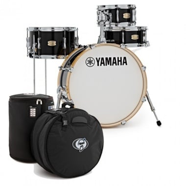 Yamaha Stage Custom Hip 20in 4pc Shell Pack with Bags - Raven Black