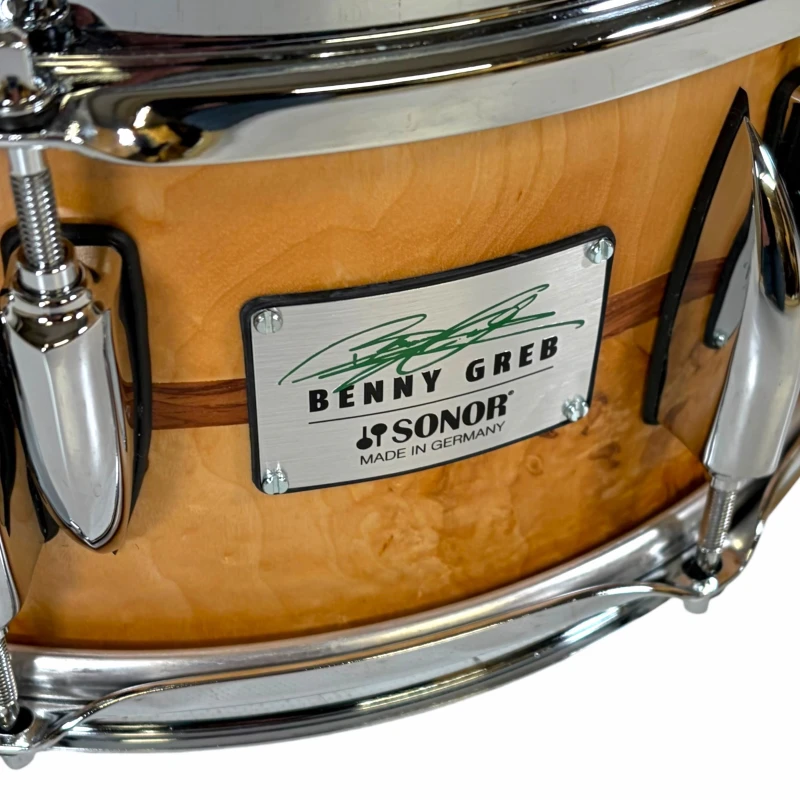 Sonor Benny Greb 13x5.75in Beech Signature Snare Drum - Image 2