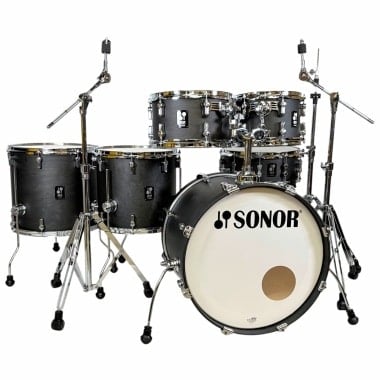 Sonor AQ1 Series 6pc Studio Set With Hardware - Limited Edition Satin Black