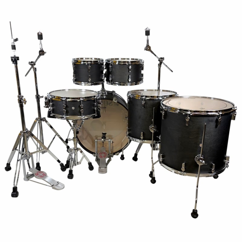 Sonor AQ1 Series 6pc Studio Set With Hardware - Limited Edition Satin Black - Image 7