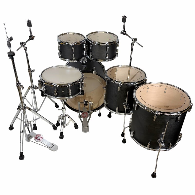 Sonor AQ1 Series 6pc Studio Set With Hardware - Limited Edition Satin Black - Image 8
