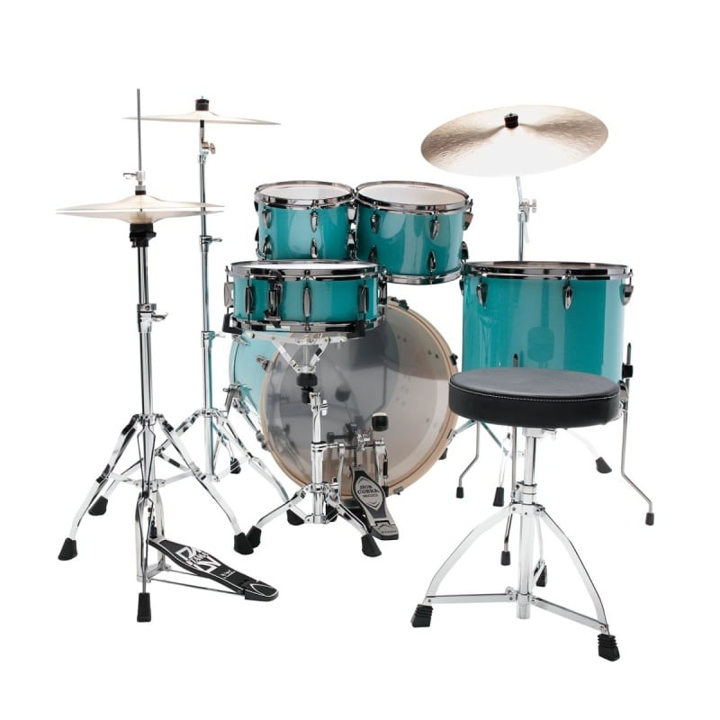 Tama Imperialstar 5pc Drum Kit with Cymbals - Sky Blue Mist - Image 2