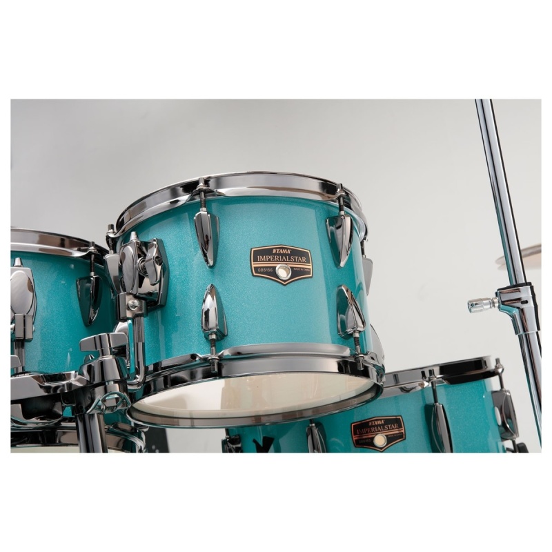 Tama Imperialstar 5pc Drum Kit with Cymbals - Sky Blue Mist - Image 5