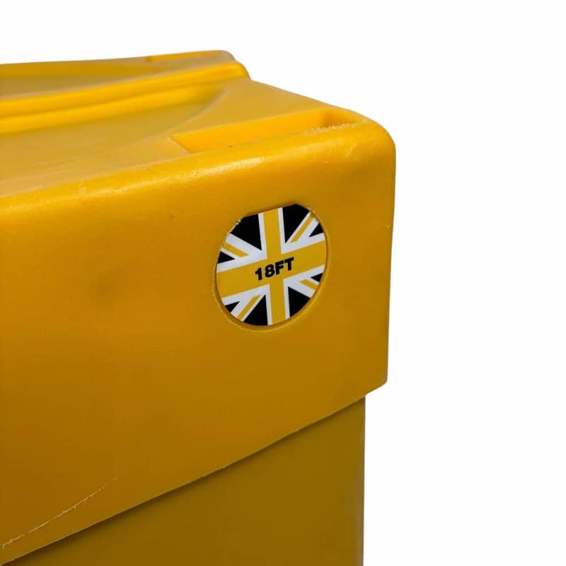 Hardcase Lined 18in Floor Tom Case - Yellow - Image 4