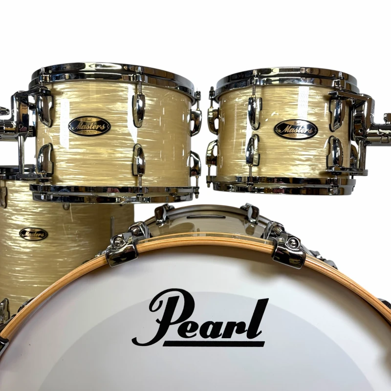 Pearl Masters Maple/Gum 22in 4pc Shell Pack - Platinum Gold Oyster - Image 5