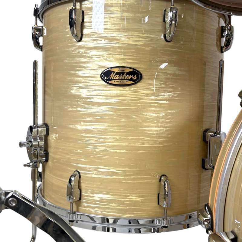 Pearl Masters Maple/Gum 22in 4pc Shell Pack - Platinum Gold Oyster - Image 7