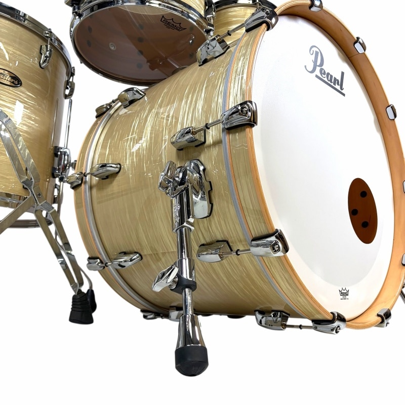 Pearl Masters Maple/Gum 22in 4pc Shell Pack - Platinum Gold Oyster - Image 8