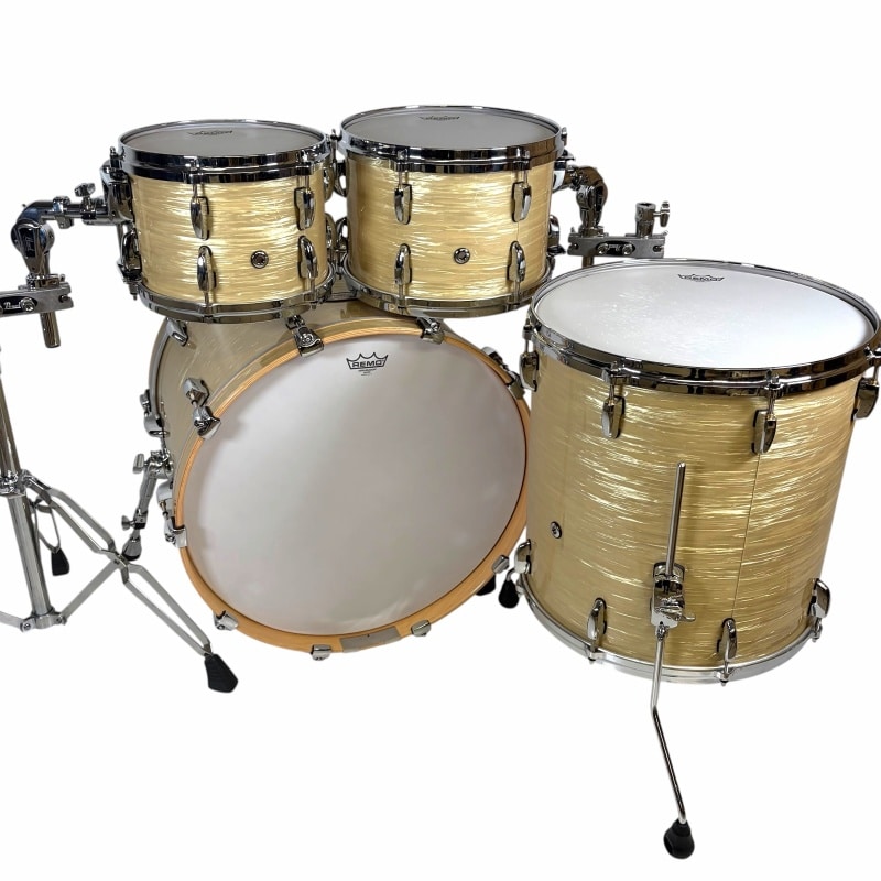 Pearl Masters Maple/Gum 22in 4pc Shell Pack - Platinum Gold Oyster - Image 10