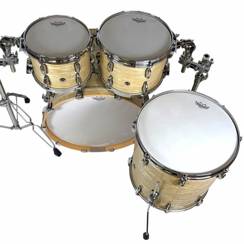 Pearl Masters Maple/Gum 22in 4pc Shell Pack - Platinum Gold Oyster - Image 11