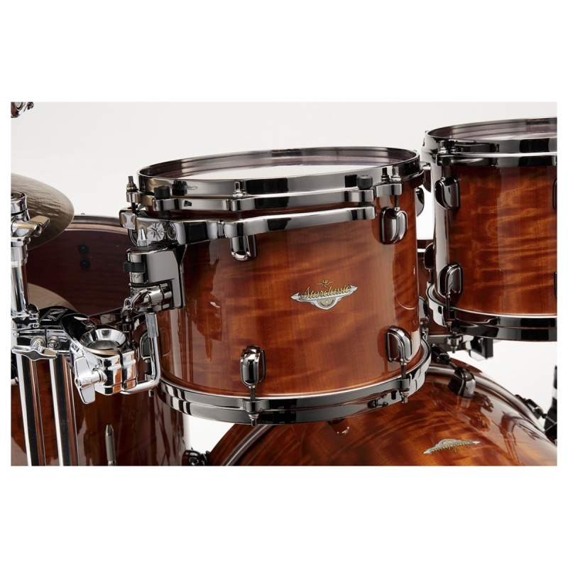Tama Starclassic Bubinga 22in 5pc Shell Pack - Gloss African Cherry - Image 4
