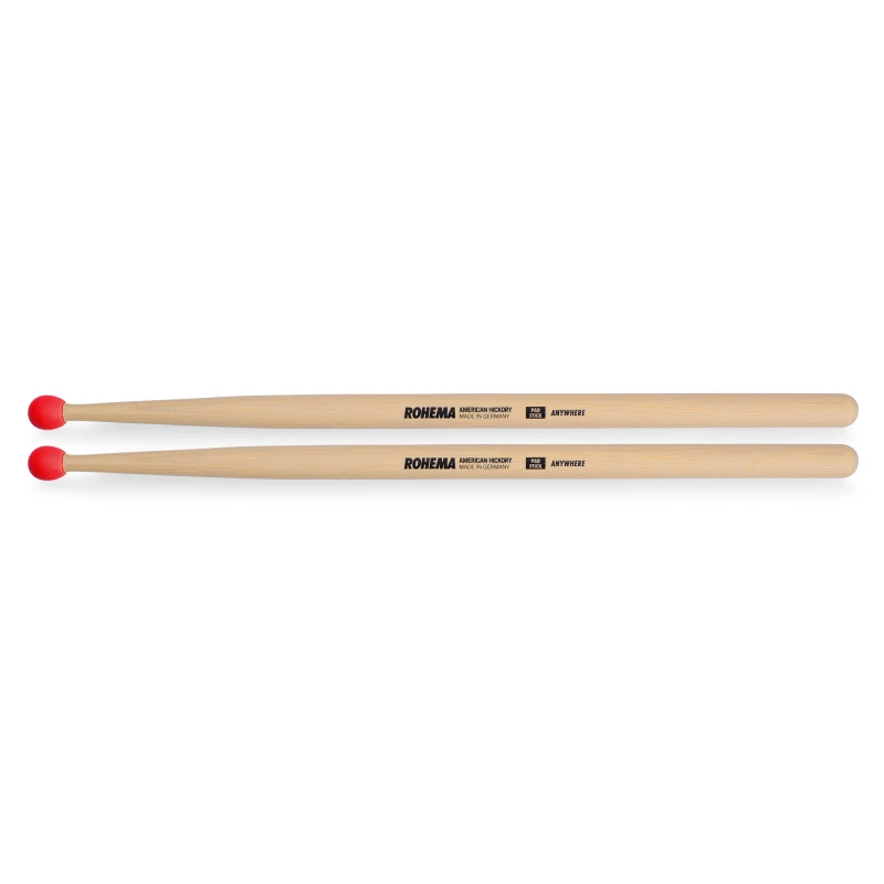 Rohema Anywhere Stick - Hickory With Rubber Tips
