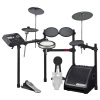 Electronic drum kit with monitor amplifier for drummers. Perfect for practice and performances, feat.