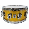 Sonor SQ2 14x6.5in Birch Snare Drum with Gold Sparkle Finish.