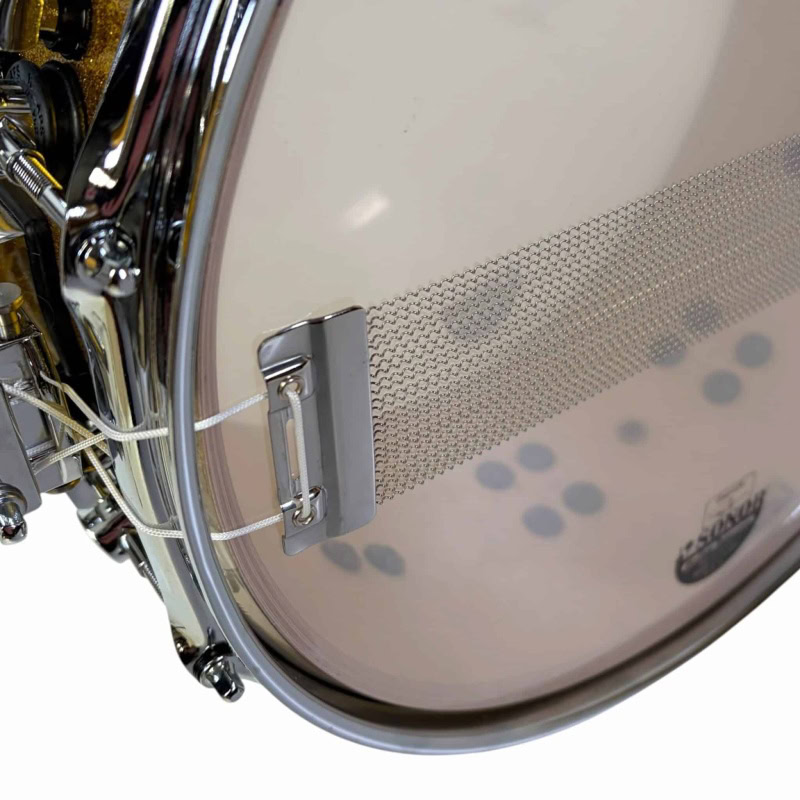 Sonor SQ2 14x6.5in Birch Snare Drum in Gold Sparkle finish.