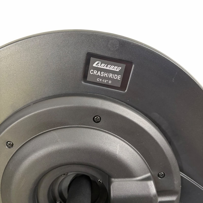 Cymbal pad for electronic drum kits with holder and clamp, ideal for drummers seeking quality percus.