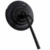 Cymbal pad for electronic drum kits with holder and clamp, ideal for drummers.