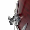 Close-up of Drummers Only logo on a drum kit with chrome hardware and wooden shell.