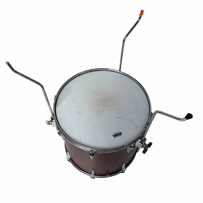 Snare drum with drumsticks and drumsticks holders for drummers.
