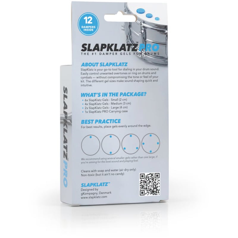 Slapklatz Pro Drum Dampers Pack Of 12 - Blue Ice - Image 5