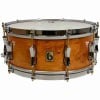 Snare drum by British Drum Company, model 'The Archer', 14x6 inches, with a natural wood finish.