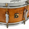 Snare drum by British Drum Company, The Archer model, 14x6 inches, with wooden shell and chrome hard.